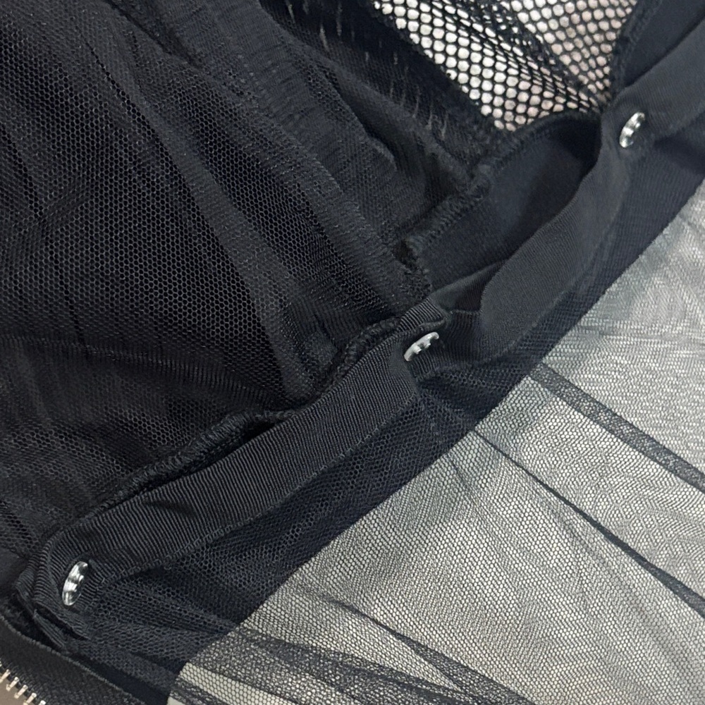 WHY Dress Black Mesh Bomber & Tulle Skirt Set NWT Top M Skirts S/M - Picture 9 of 11